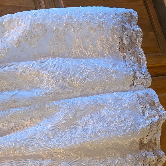 Sweet Pea & Lilli Girl's White Embroidered Tulle Dress First Communion, Easter - Picture 8 of 16